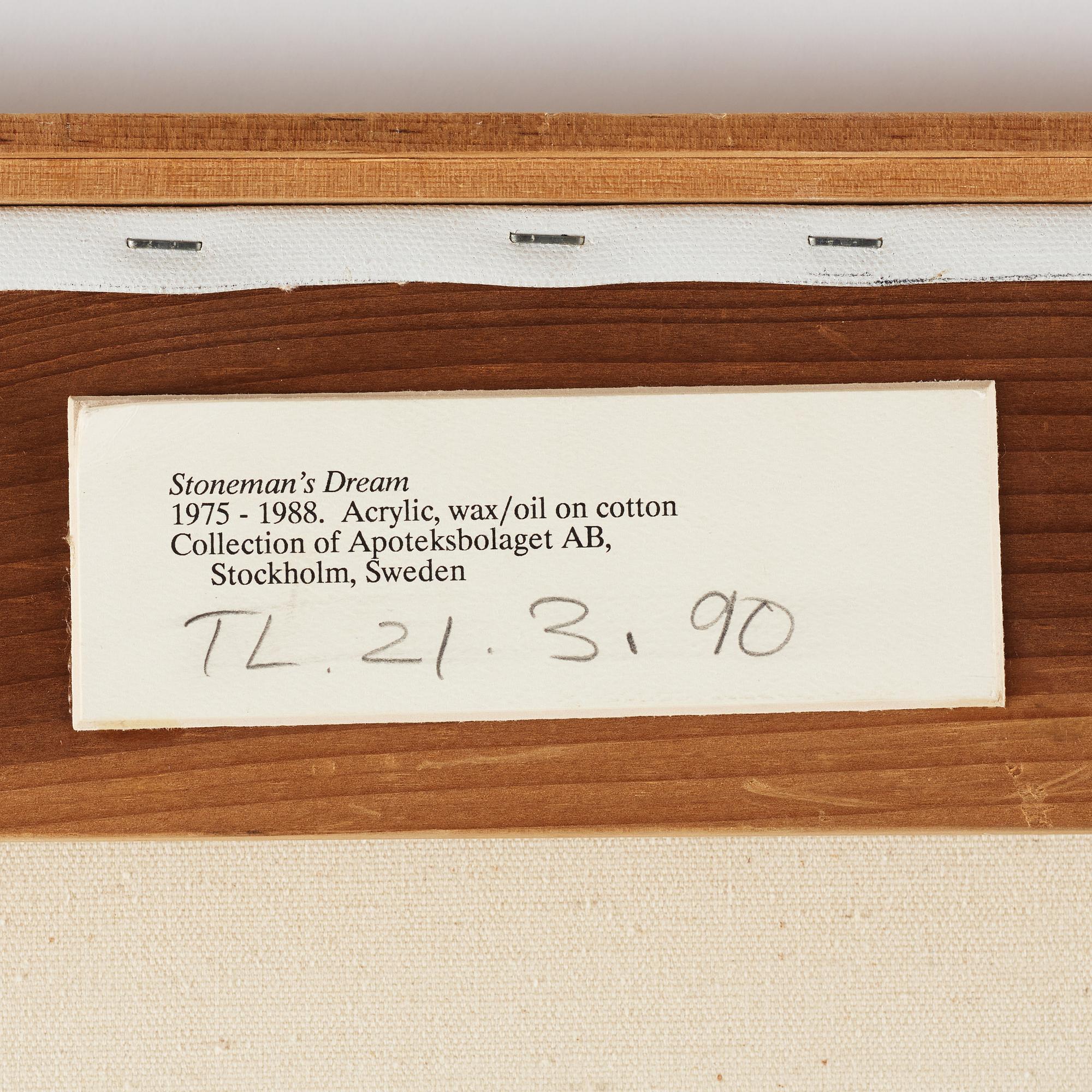 Anders Knutsson, olja på duk, signerad och daterad 1975-1988.