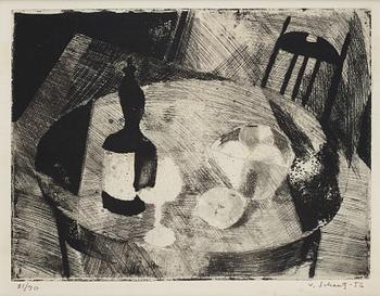 Philip von Schantz, etching, signed and dated -56, numbered 31/90.