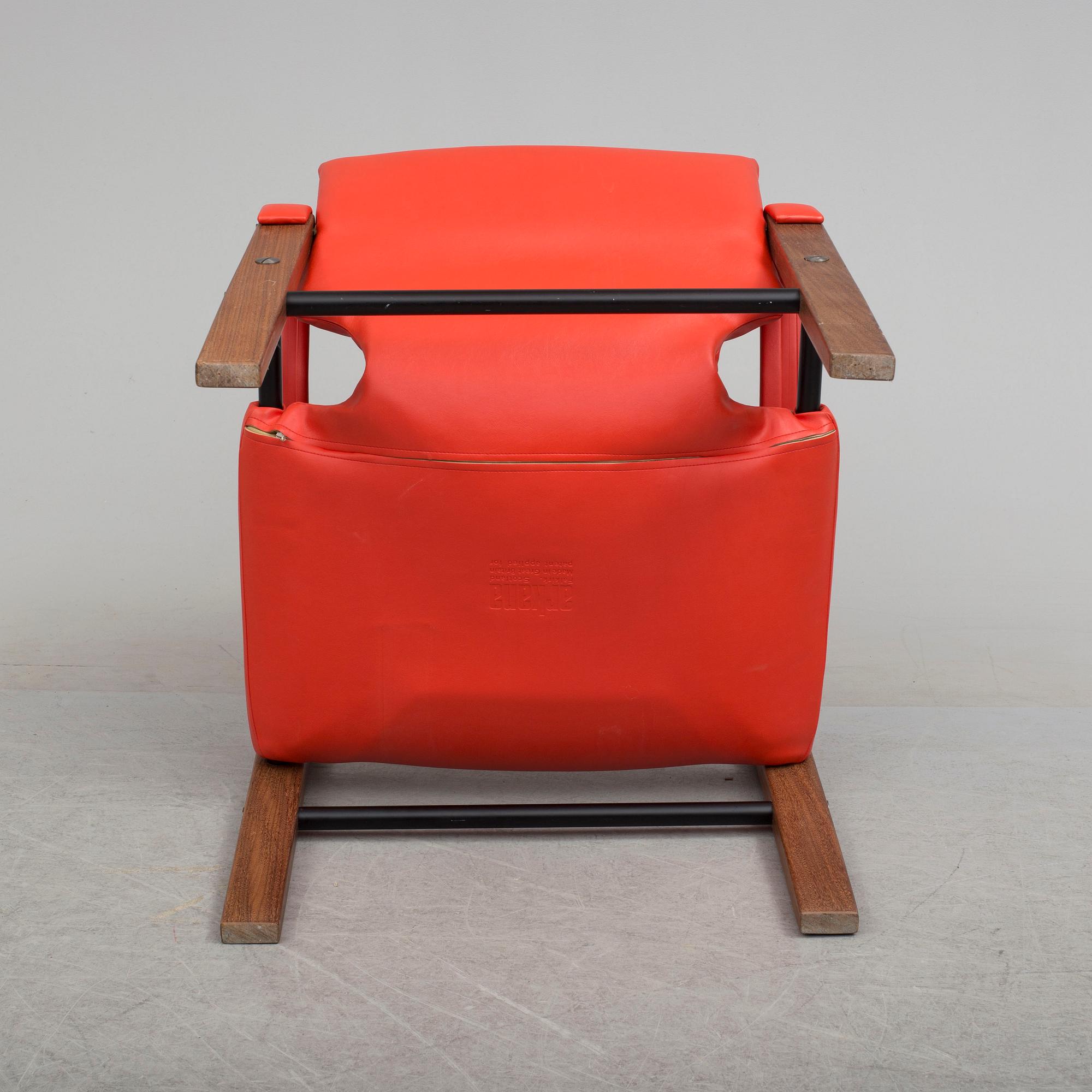 MAURICE BURKE, a 'Safari' teak easy cahir from Arkana, Falkisrk, Scotland.