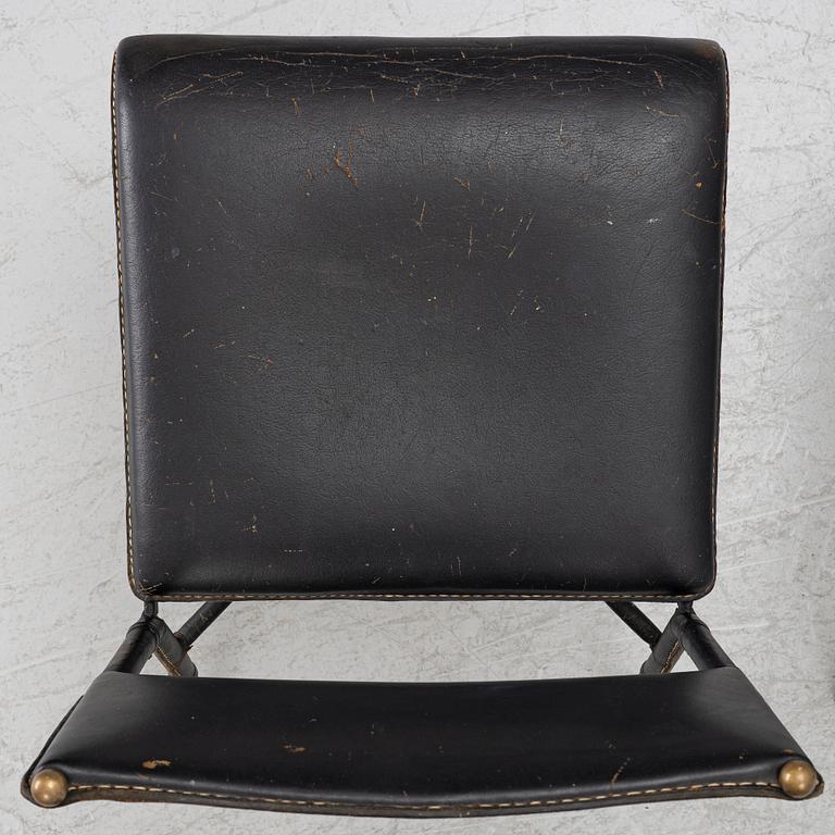 Jacques Adnet, attributed to, chairs, a pair, France, mid-20th century.