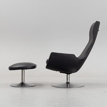 A 'Clipper' lounge chair with stool by Carl-Henrik Spak for Ire.
