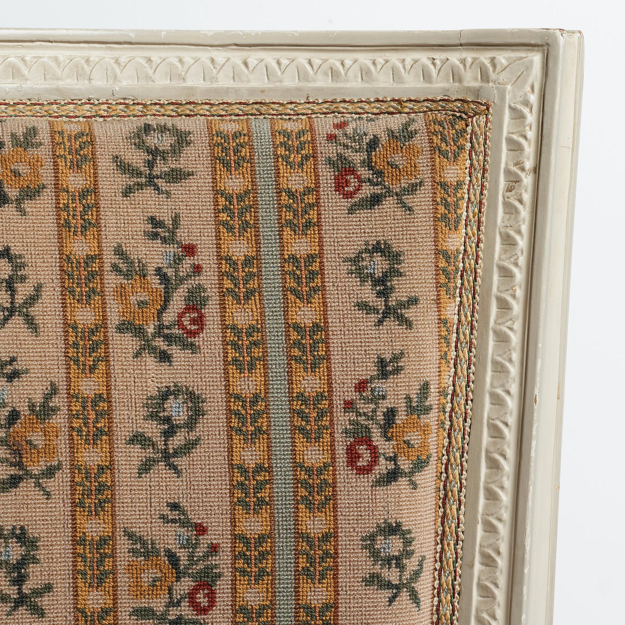 Ten matched Gustavian chairs, late 18th century.