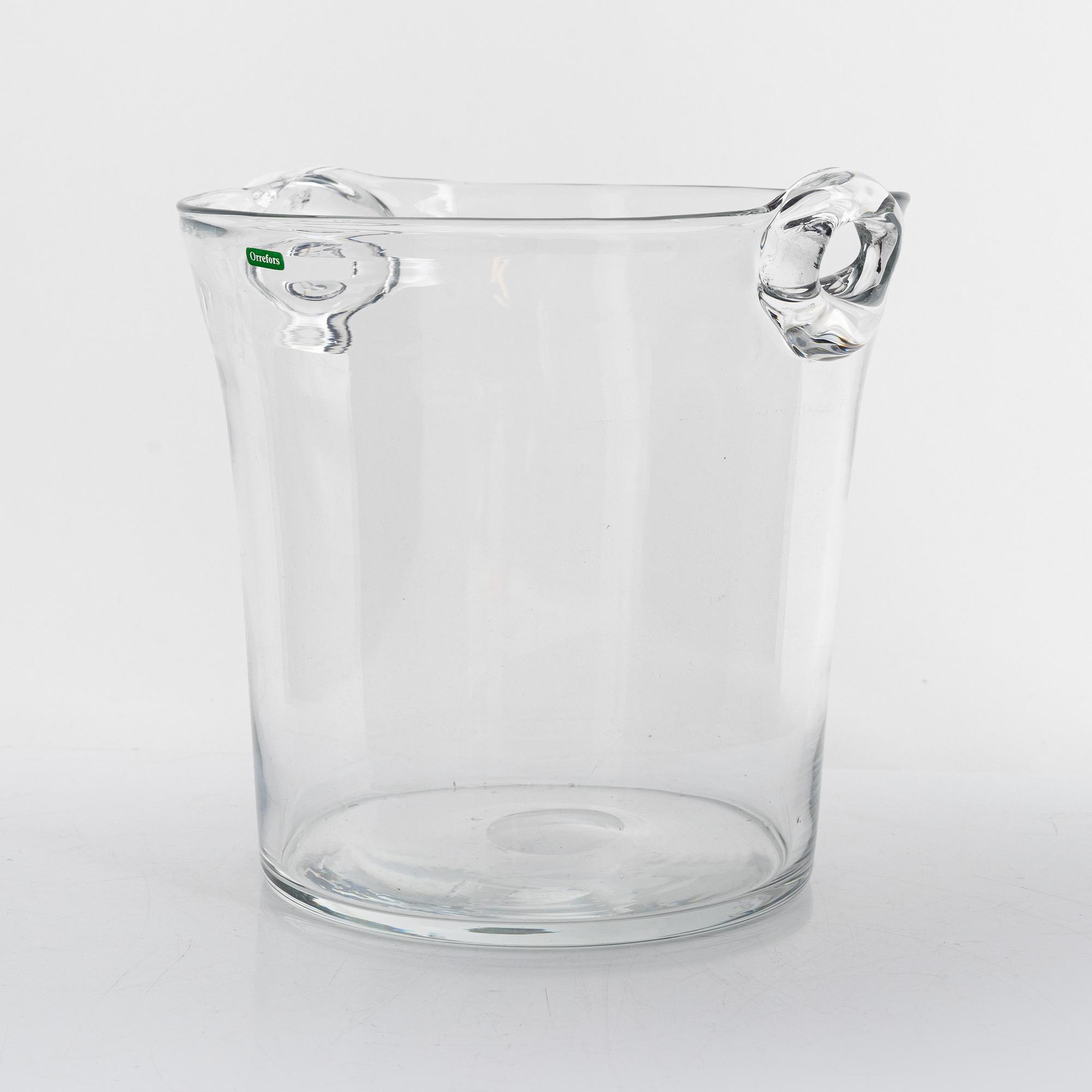 Nils Landberg, vinkylare, glas, Orrefors, 1900-tales mitt.