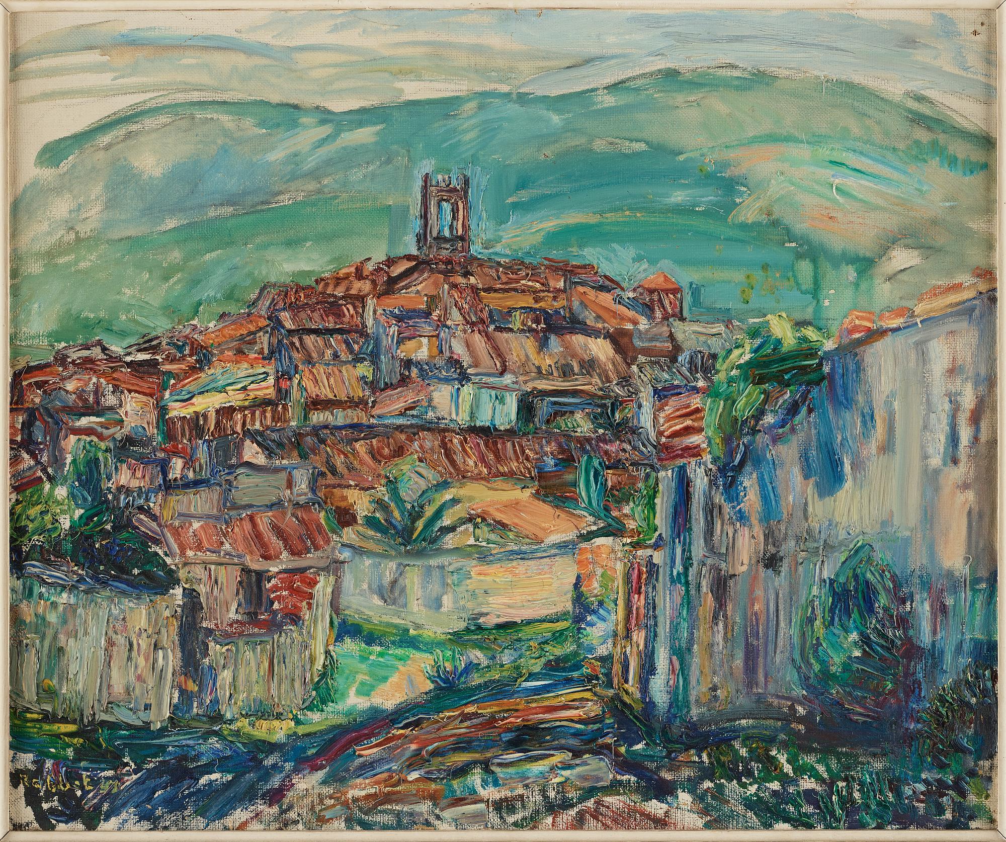 RABBE ENCKELL, Oil on canvas, signed.