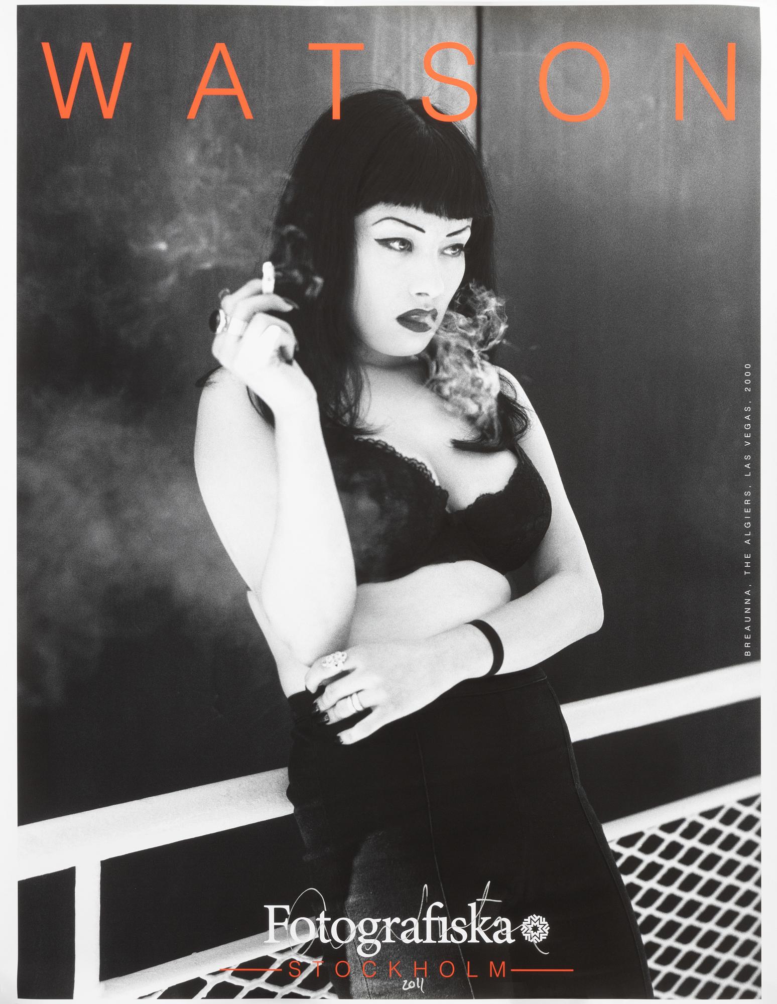 Albert Watson, affisch, "Breaunna, The Algiers, Las Vegas, 2000", piment print, Fotografiska, 2011, signerad.