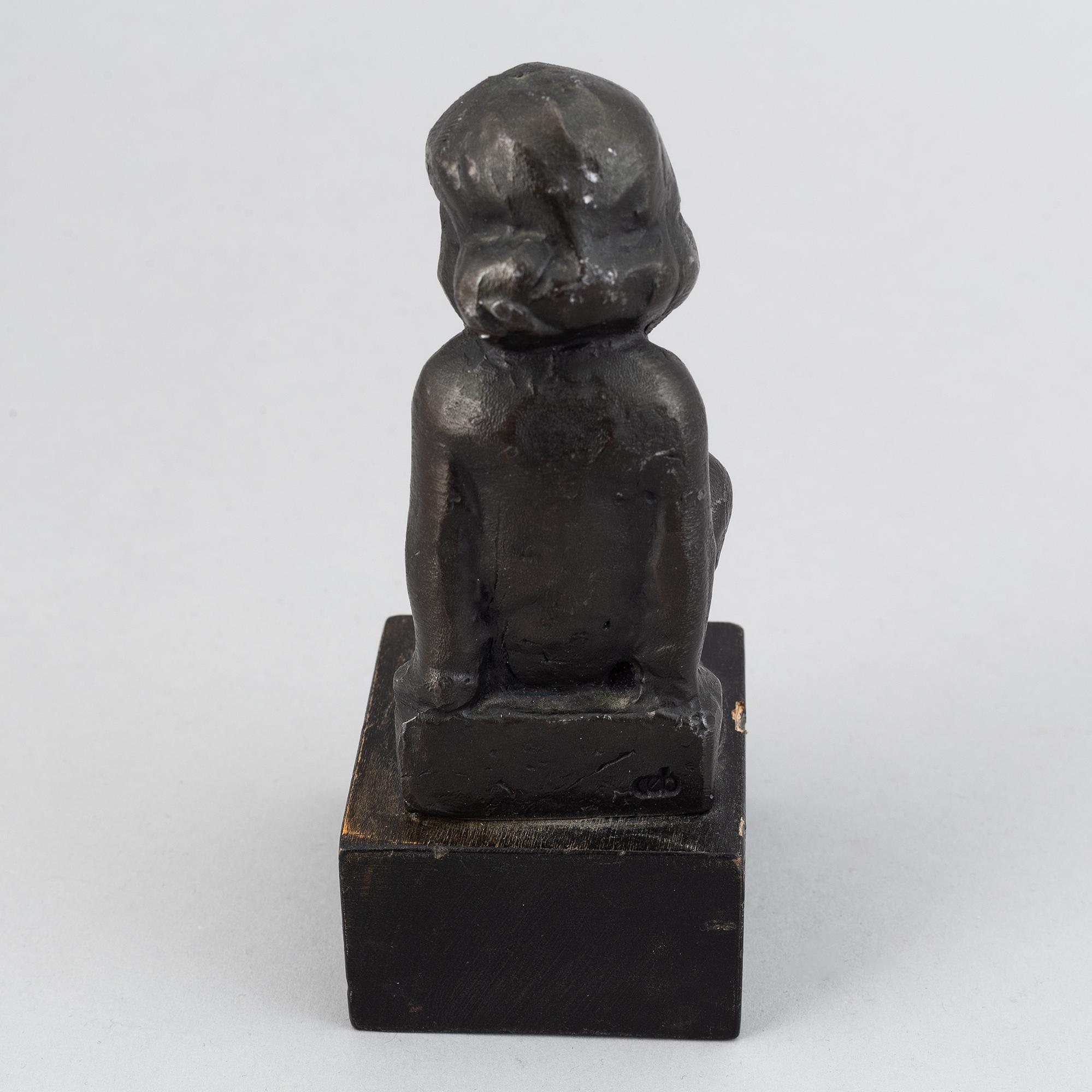 Carl-Einar Borgström, skulptur, brons, signerad.