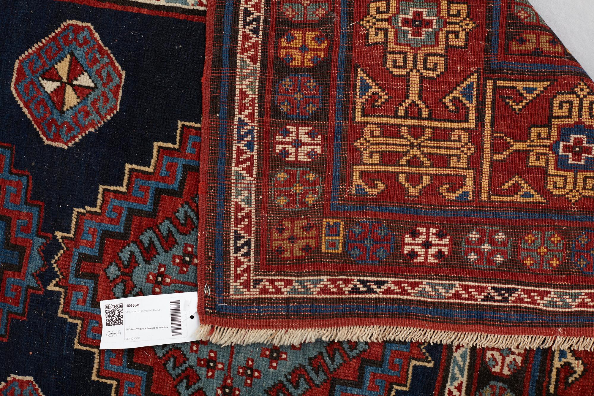 MATTO, an antique/semi-antique Caucasian, probably a Kuba, ca 362,5 x 134-140 cm.