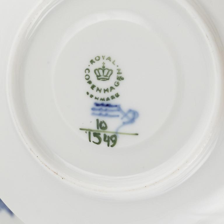 A 40-piece 'Blå blomst' porcelain coffee service, Royal Copenhagen, Denmark.