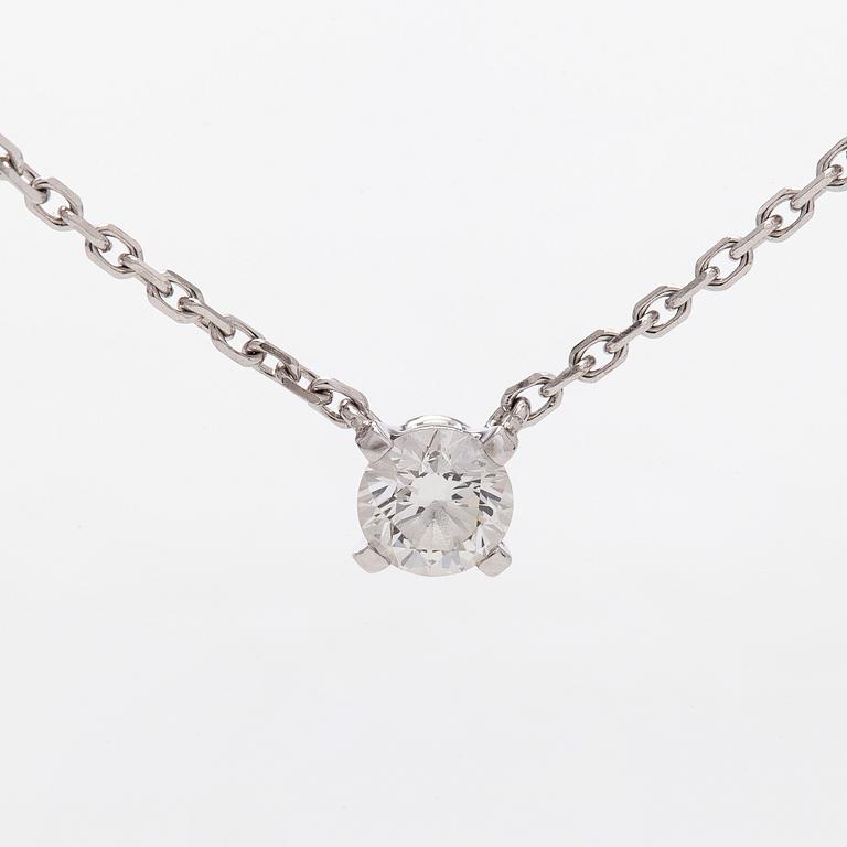 Cartier, halsband, "1895", 18K vitguld med briljantslipad diamant.