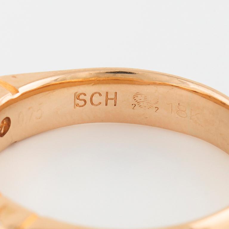 RING, med briljantslipade diamanter totalt 0.75 ct, Schalins, Östersund.