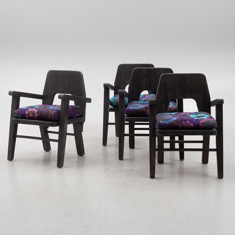 Stig Sandkvist, karmstolar 4 st, 1900-talets slut.