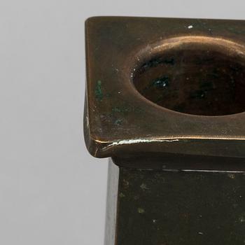 LJUSSTAKAR OCH VAS, 2+1 st,brons GAB design Jacob Ängman.