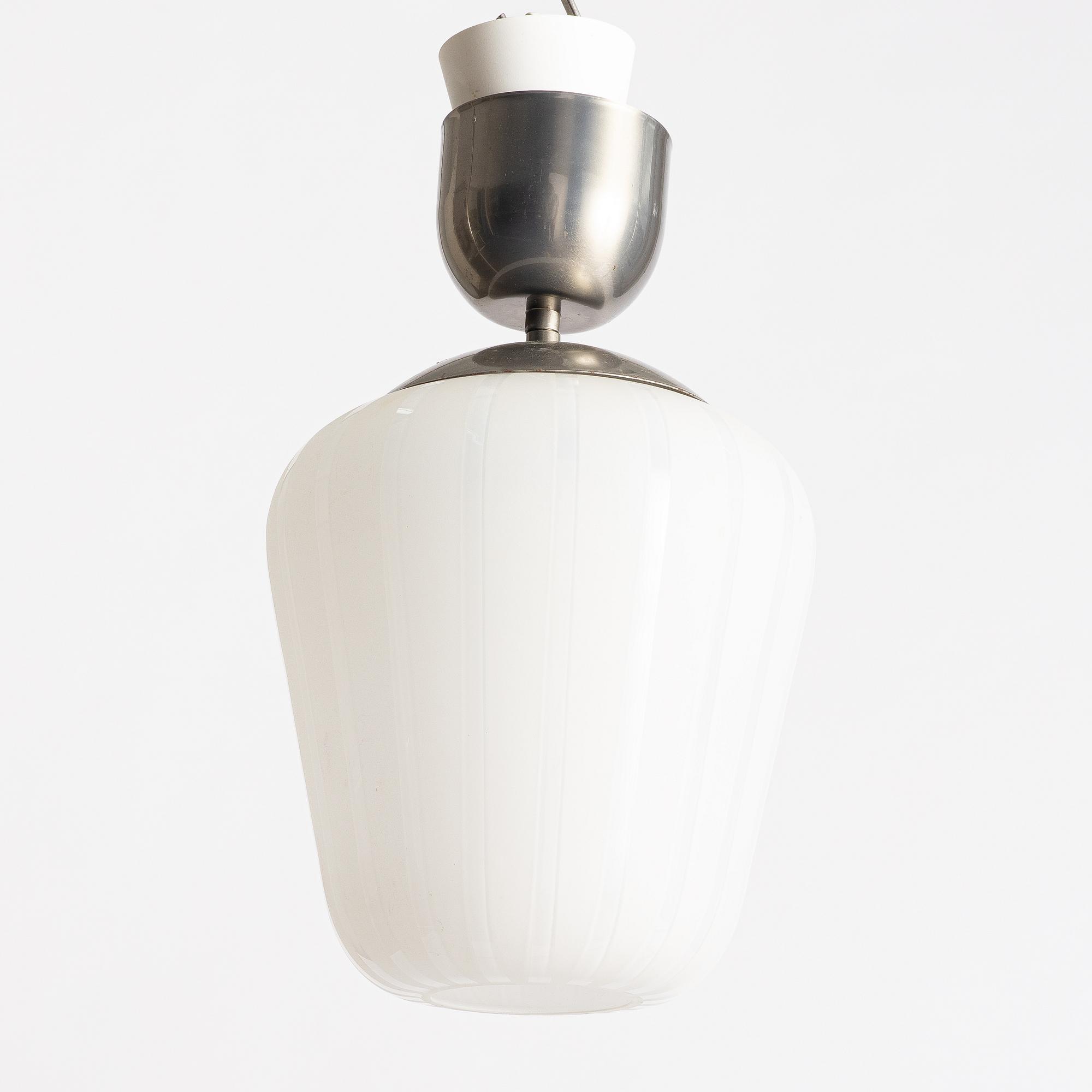 Ceiling lamp, possibly Flygsfors. 20th century.