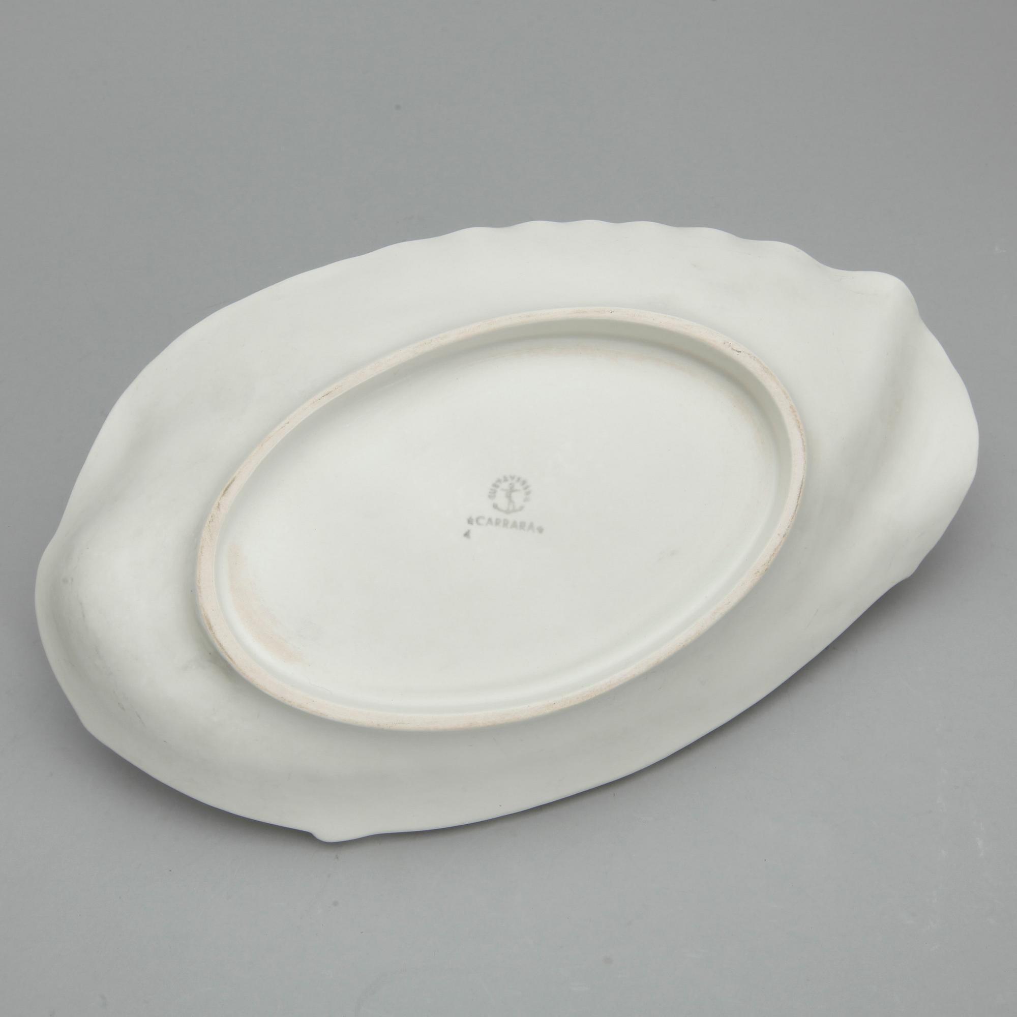 SKÅLFAT, stengods, "Carrara" Wilhelm Kåge, Gustavsberg, omkring 1900-talets mitt.