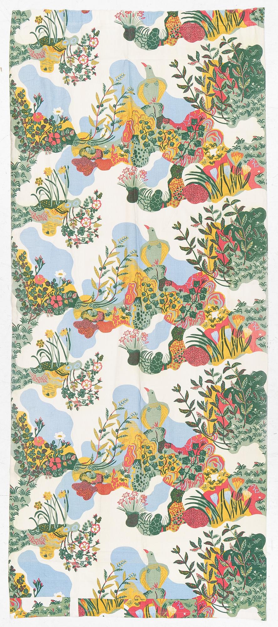 Josef Frank, gardin, "Anakreon", Firma Svenskt Tenn.