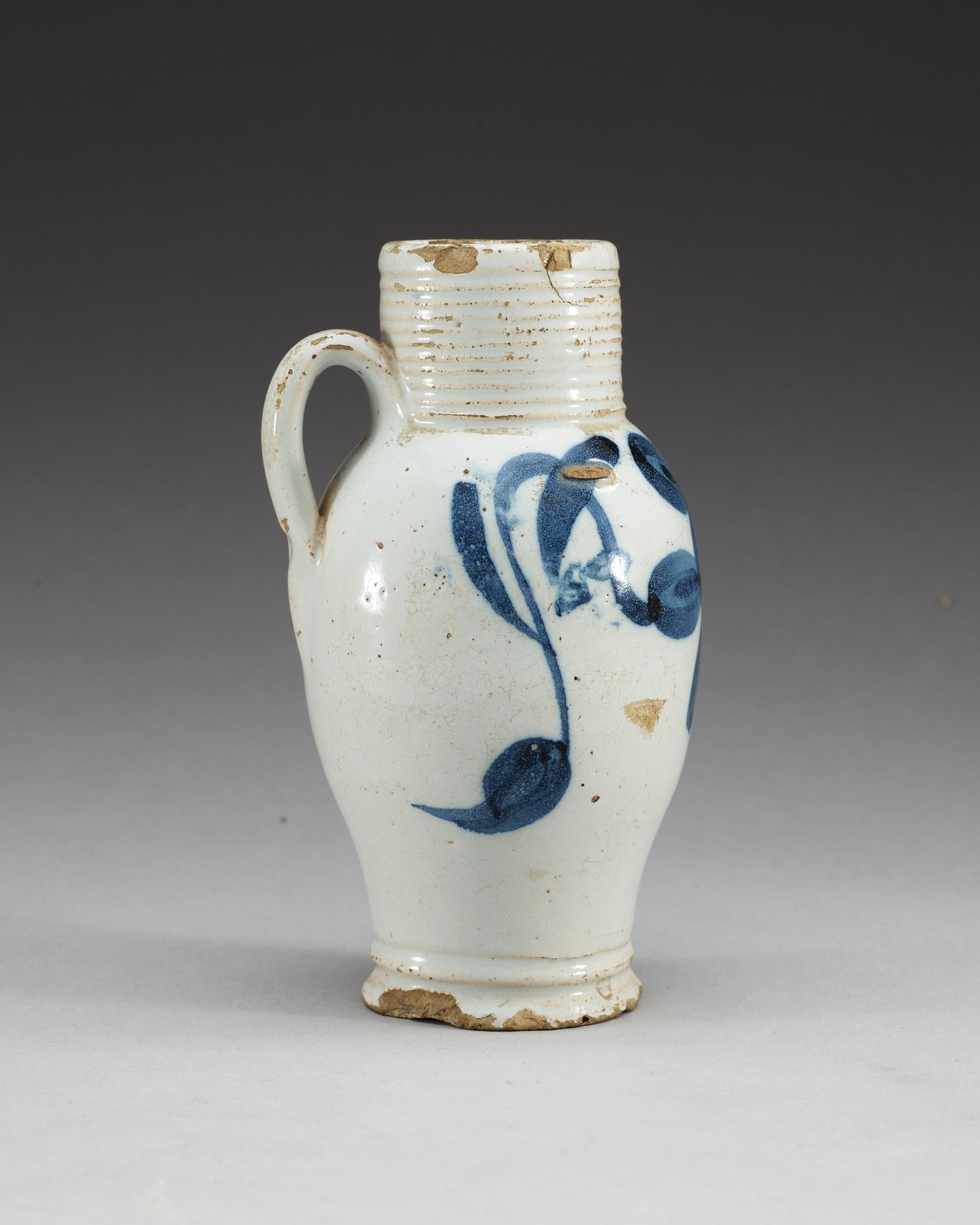KANNA, fajans. Norge, 1700-tal. Sannolikt Drammen.
