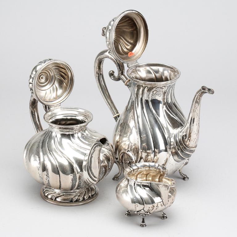 G.A DAHLGREN 1918-1919 COFFEE- AND TEA SET SILVER.