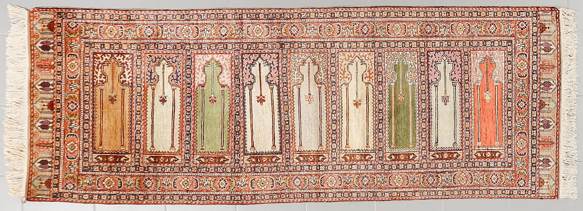 A Kayseri saff, old, ca 232 x 87 cm.