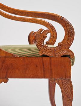 Karmstolar, Baltikum / Ryssland, 1800-talets första hälft, Empire.