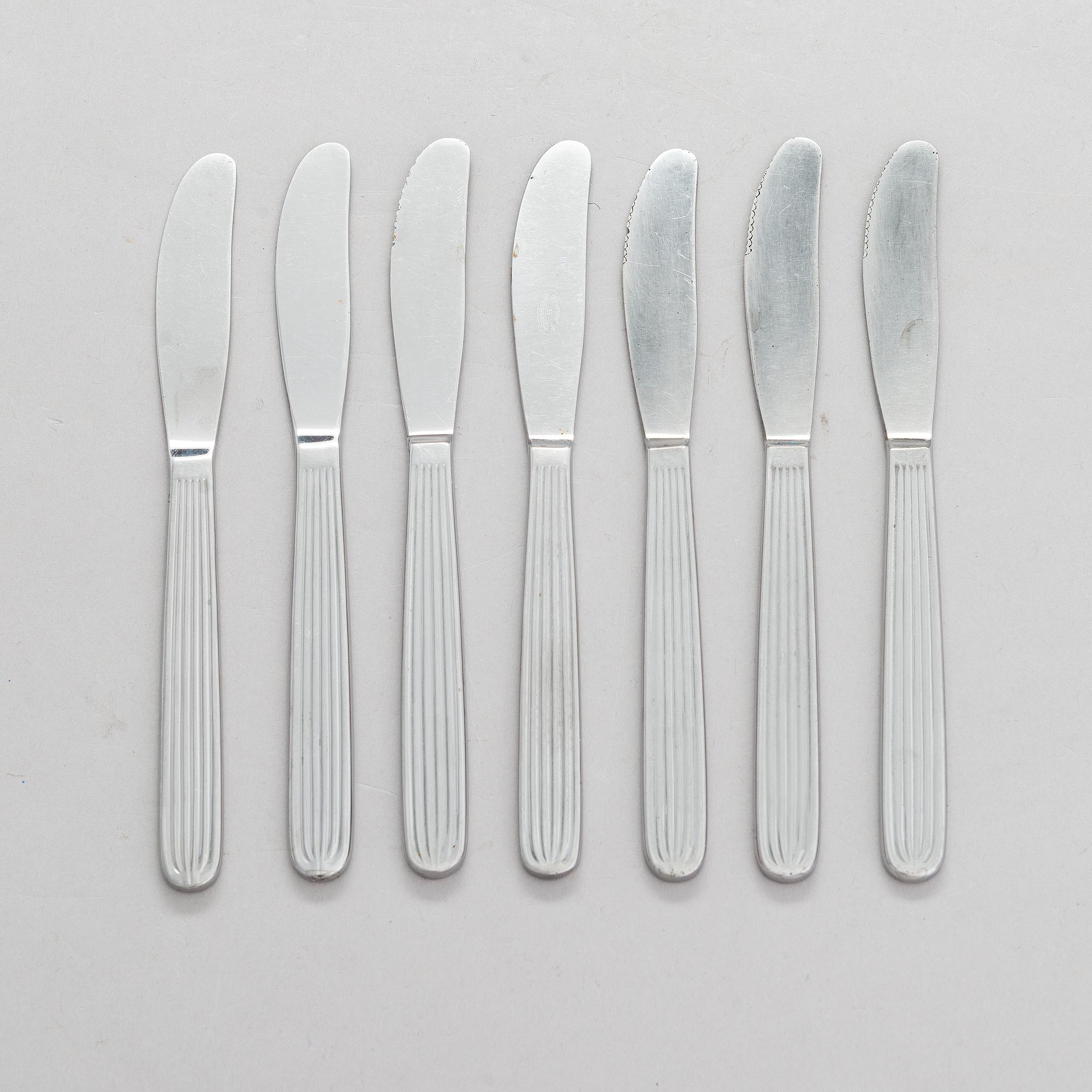 Kaj Franck, 23-piece 'Scandia' cutlery in stainless steel for Hackman Sorsakoski.