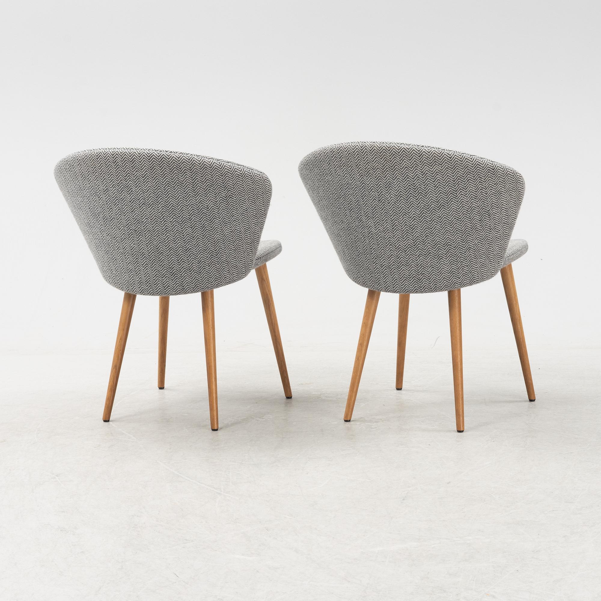 A set of six 'Miss Holly Upholstered' by Jonas Lindvall for Stolab designed 2018.