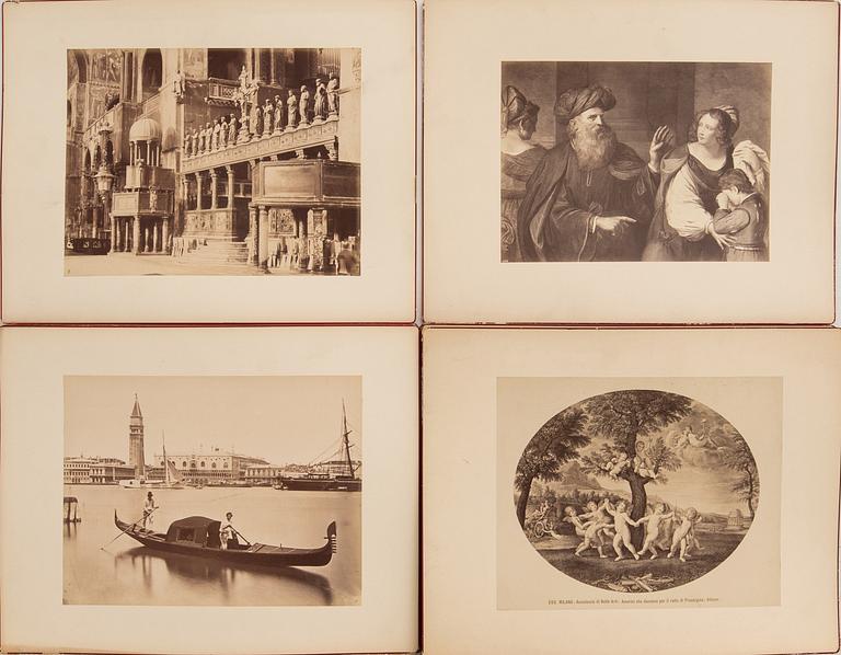 Fotografier 28 st sent 1800-tal Italien.