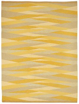 CARPET. Flat weave and tapestry weave. 305 x 230 cm. Probably Elsa Gullberg. Sweden around 1950's-60's.