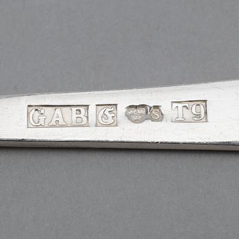 BESTICK, silver, "Rosenholm", GAB, Stockholm 1970-tal. Vikt med stålblad ca 1702 gram.