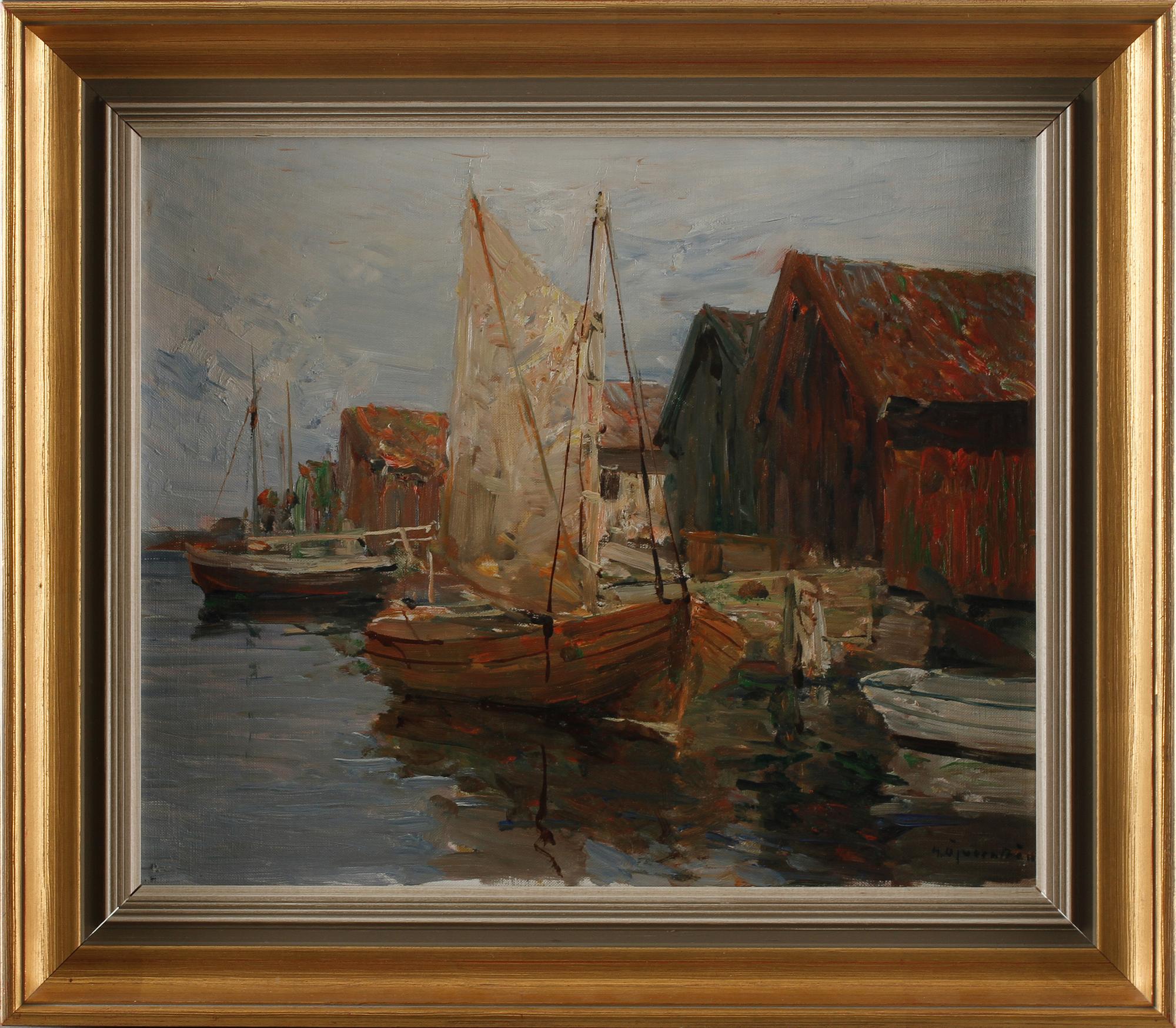 HUGO ÖFVERSTRÖM, olja på duk, signerad.