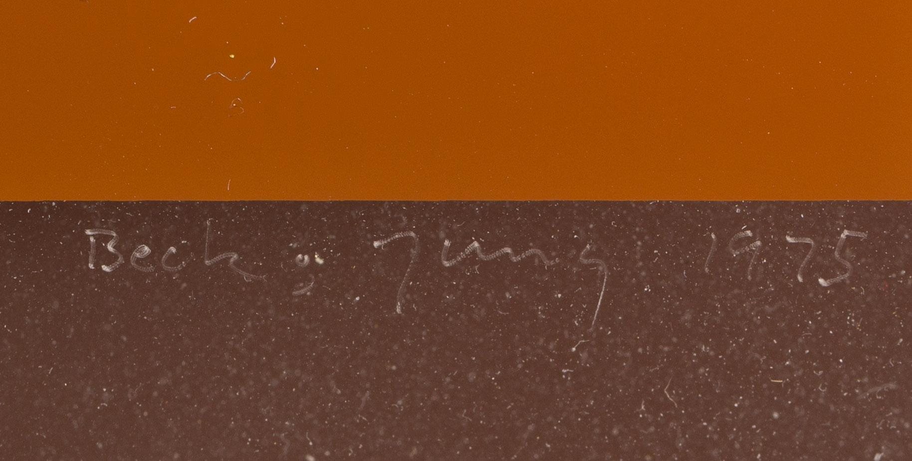 BECK & JUNG (HOLGER BÄCKSTRÖM & BO LJUNGBERG), multipel, signerad och daterad 1975, numrerad 42/75.