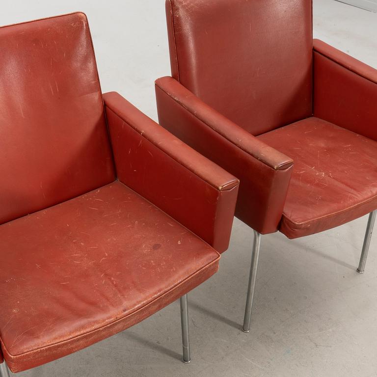 Hans J. Wegner, armchairs 4 pcs "AP 58/Kastrup chair conference chair" Denmark late 20th century.