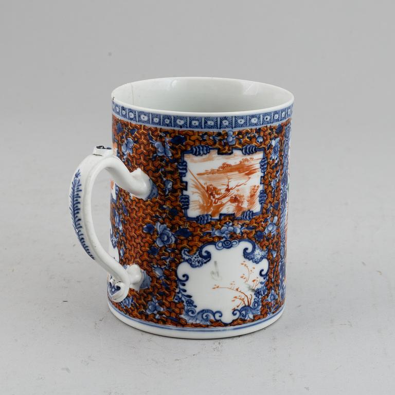 MUGG, kompaniporslin. Qingdynastin, Qianlong (1736-95).