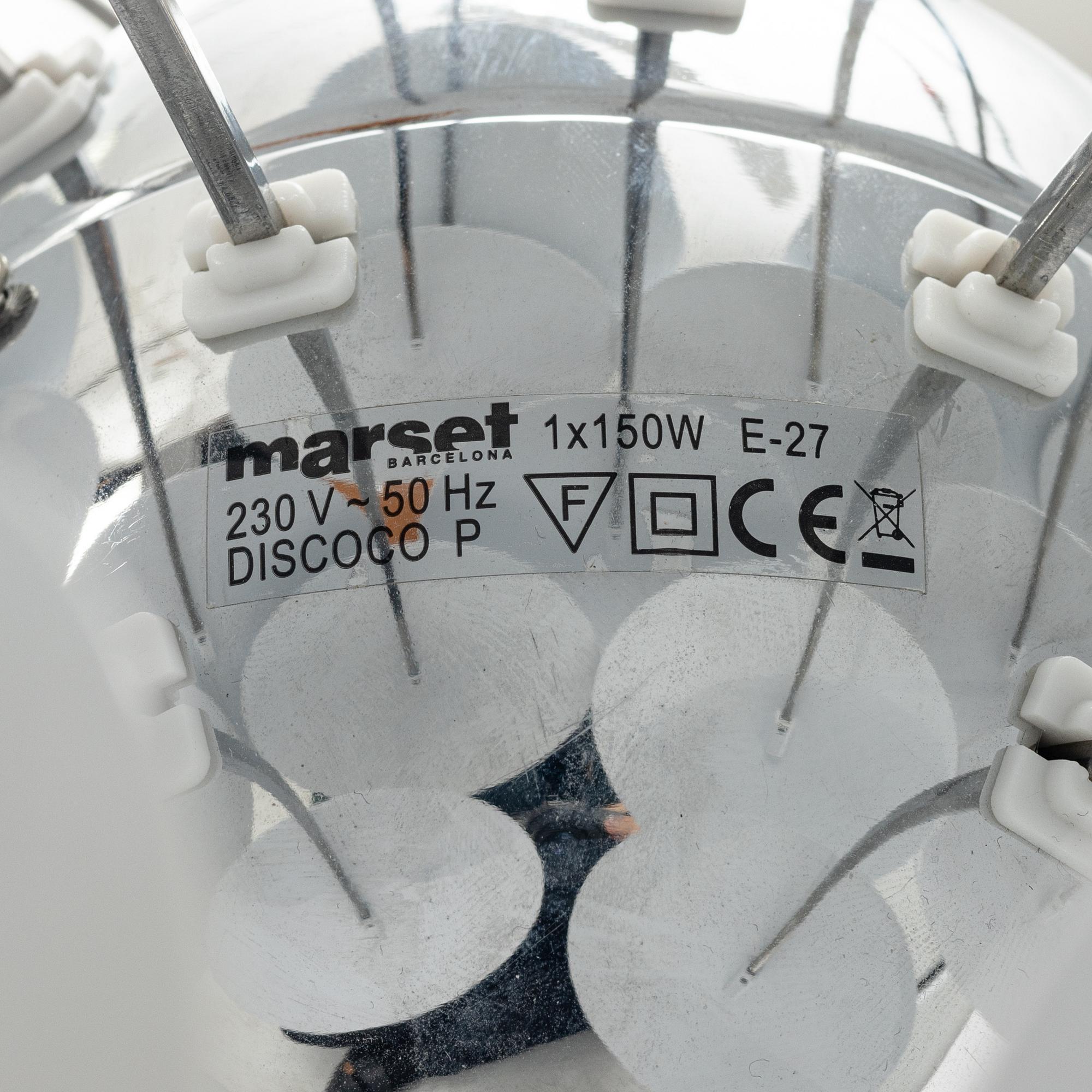 Christophe Mathieu, a model 'Discoco' ceiling lamp for Marset, Spain.