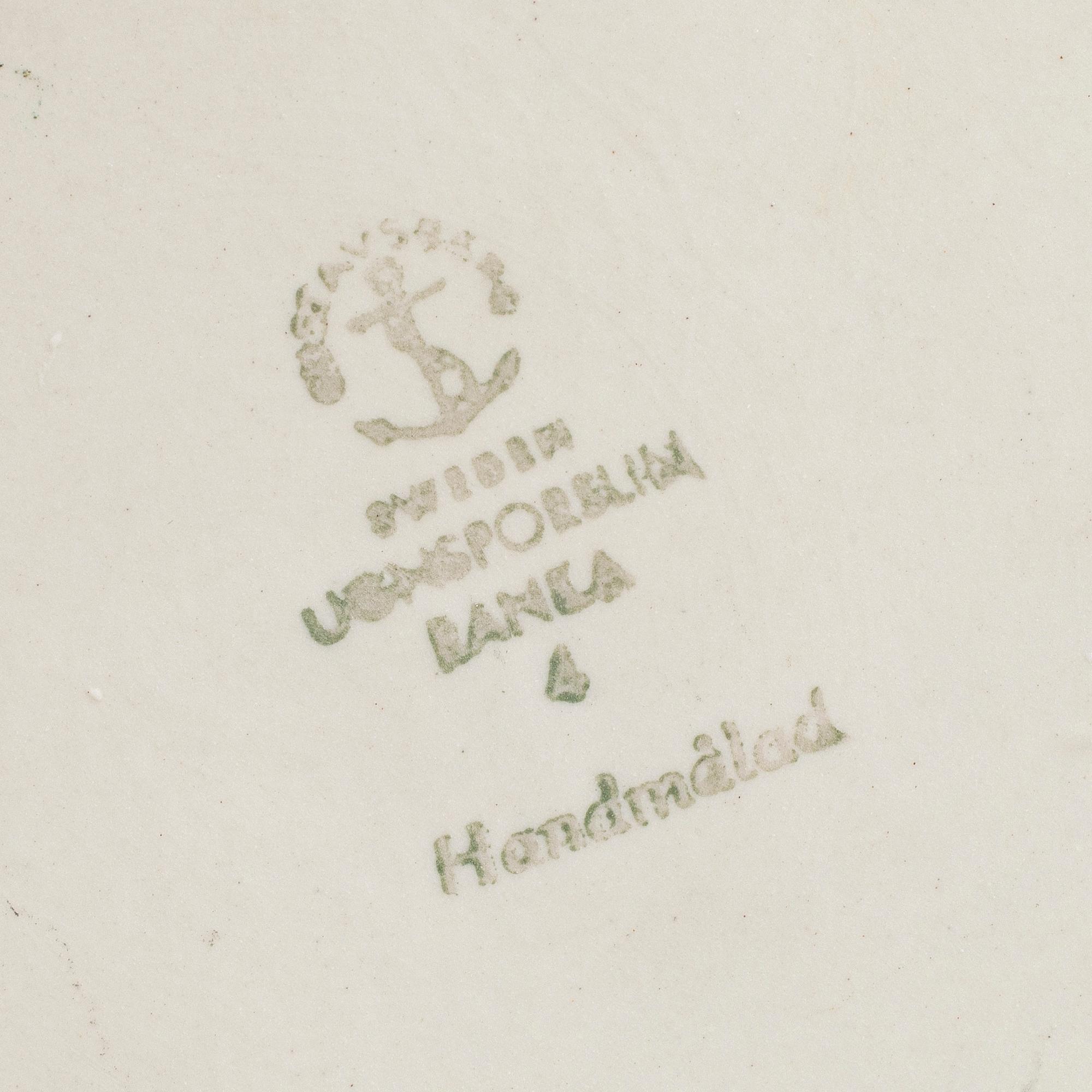 STIG LINDBERG, servisdelar, 38 st, porslin, "Ranka", Gustavsberg.