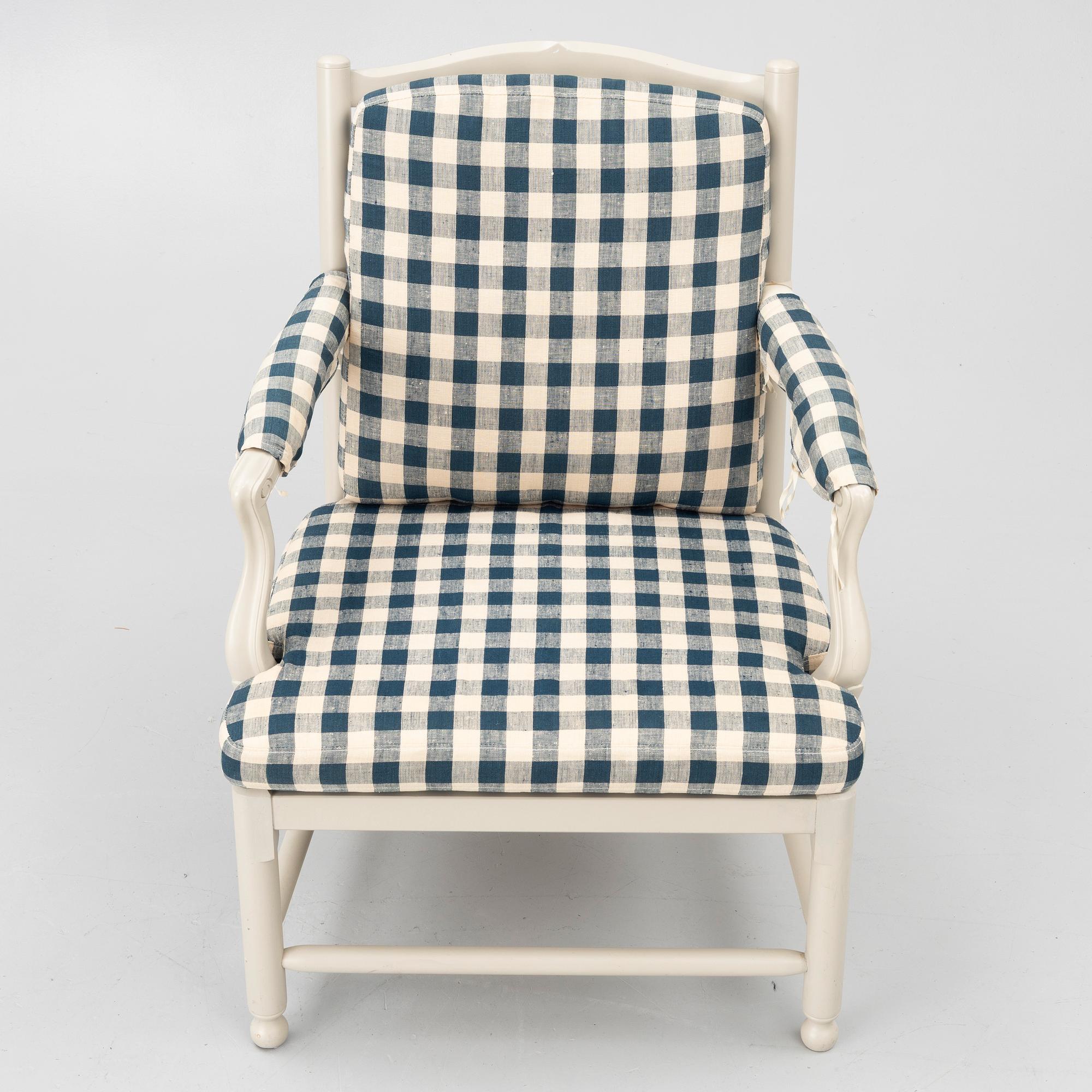 A "Medevi" armchair from IKEA's 18th-century series, 1990s.