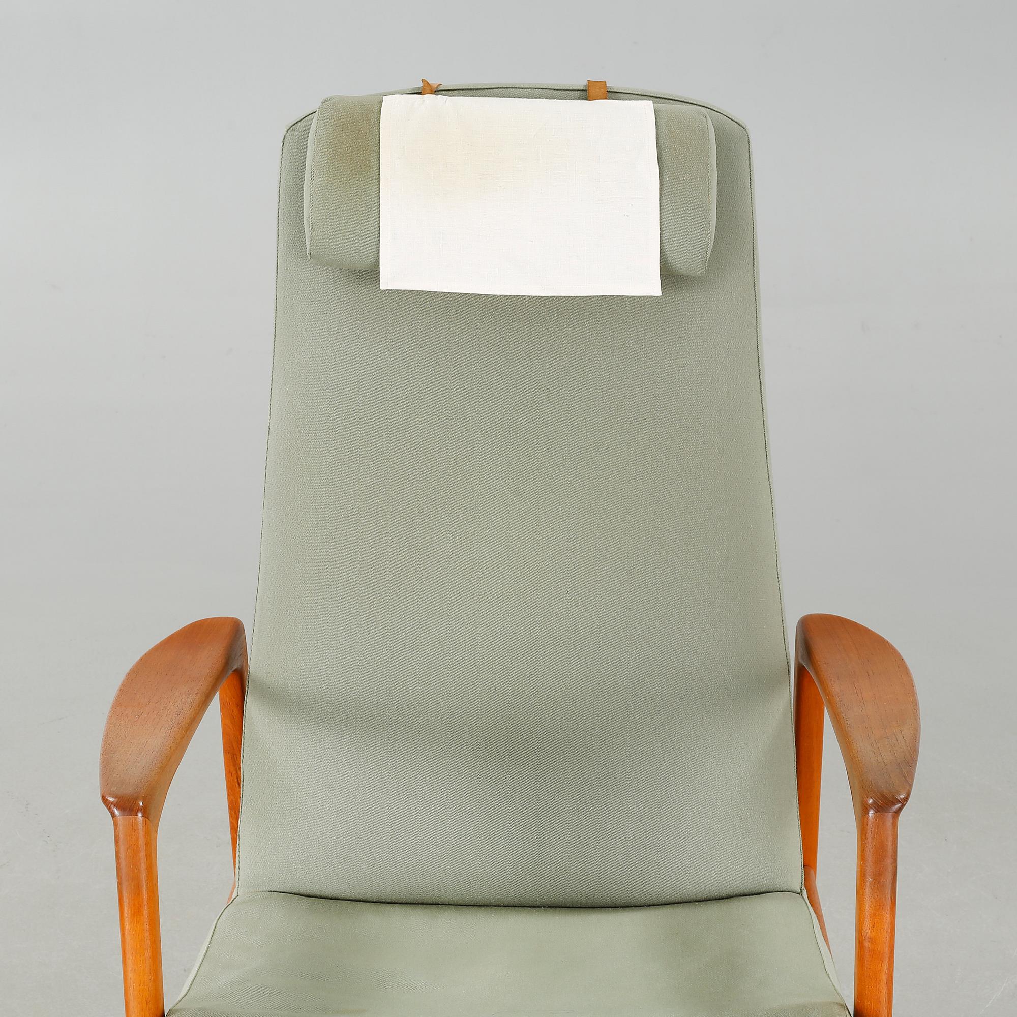 ALF SVENSSON, fåtölj med fotpall, Dux, Ljungs Industrier,  1950/60-tal.