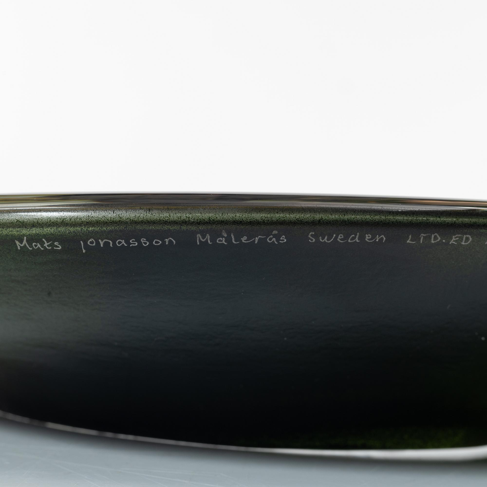 Mats Jonasson, a glass sculpture "Woodland Lake", Målerås Glasbruk, Sweden.