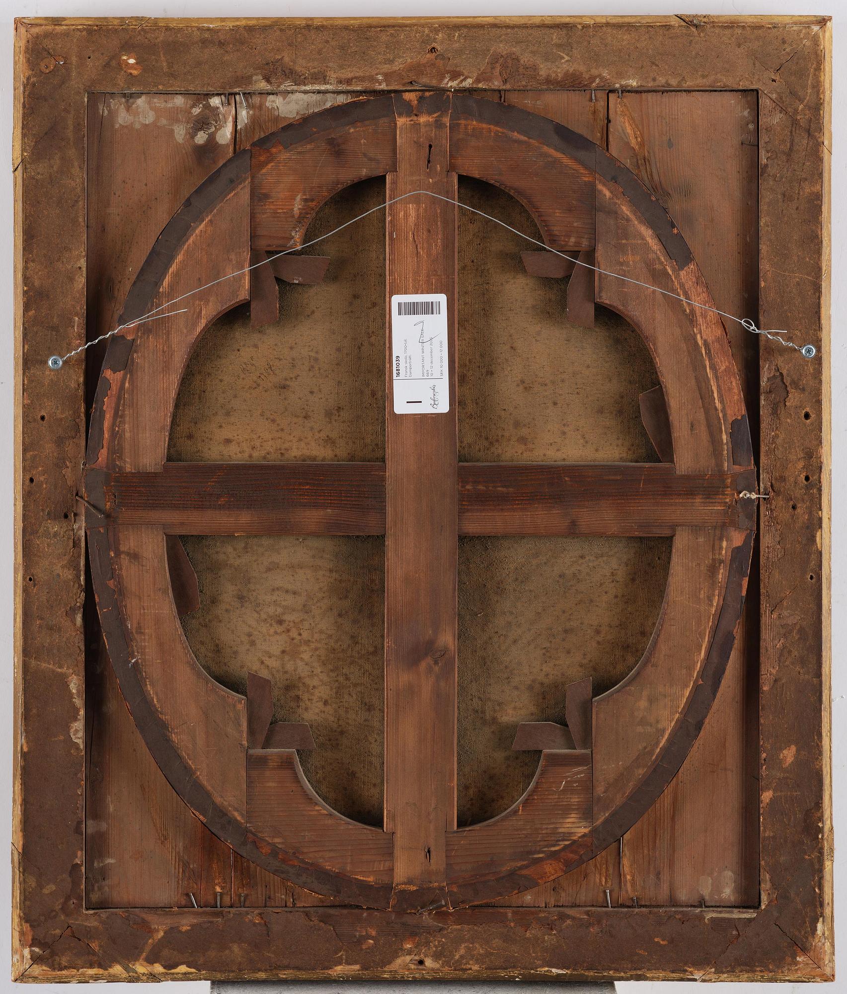 Fransk skola, 1700-tal, Damporträtt.