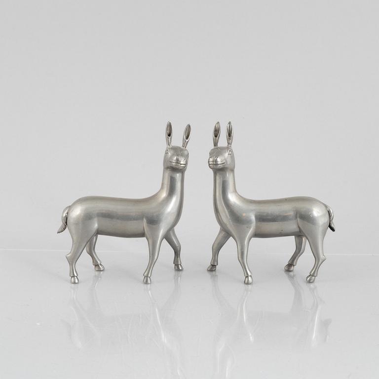 Estrid Ericson, a pair of pewter sculptures, Firma Svenskt Tenn, Sweden.