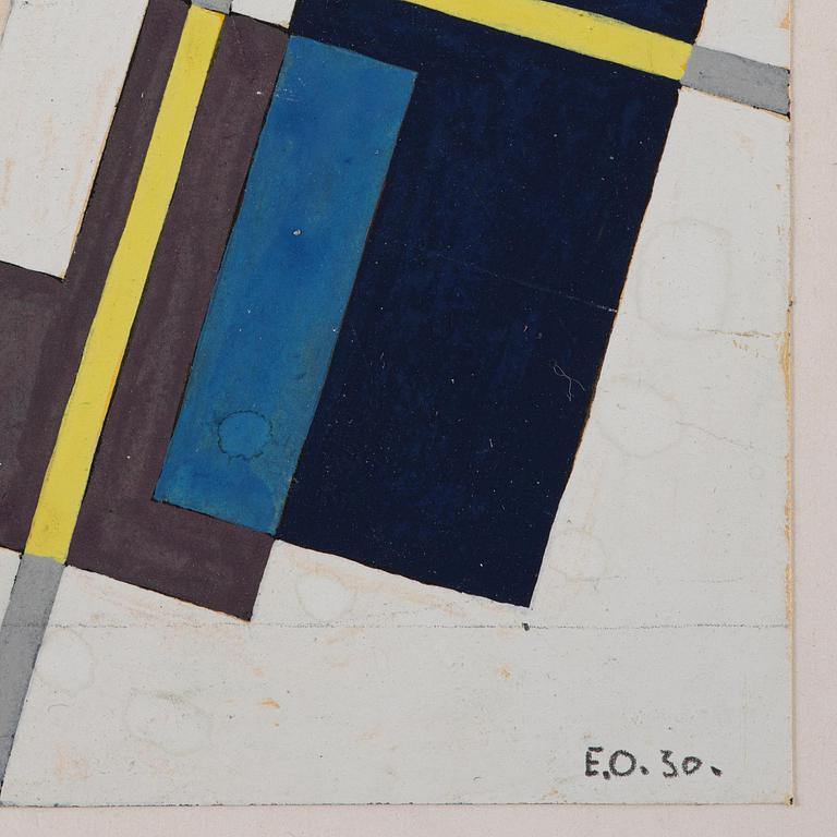 Erik Olson, Studie till "Diagonal komposition".