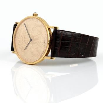 HERRUR, "Corum 20 Dollar Coin Watch" 22 och 18K guld. Vikt 47,12 g.