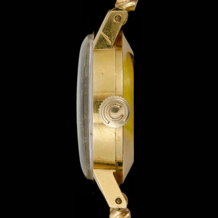 DAMARMBANDSUR, guld 18K, Certina. Tot ca 30 gram.