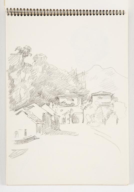 Lotte Laserstein, 4 skissböcker med blyertsteckningar.