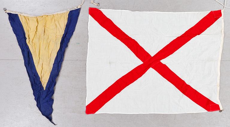 SIGNALFLAGGOR, ca 40 st. 1900-tal.