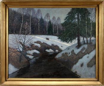 Per August Sundberg · PER AUGUST SUNDBERG, olja på duk, sign.