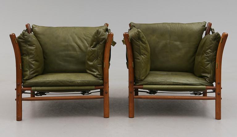 FÅTÖLJER, 1 par, "Ilona", Arne Norell, 1900-talets andra hälft.