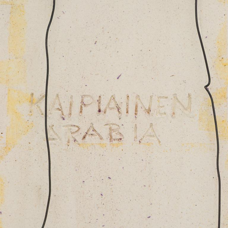 Birger Kaipiainen, dekorationsfat, stengods, signerad Kaipiainen Arabia.