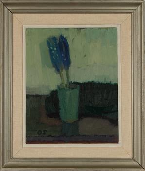 Olle Skagerfors, oil on canvas laid on panel, signed wit monogram.