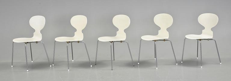 STOLAR, 5 st, "Myran", Arne Jacobsen, Fritz Hansen, 1969.