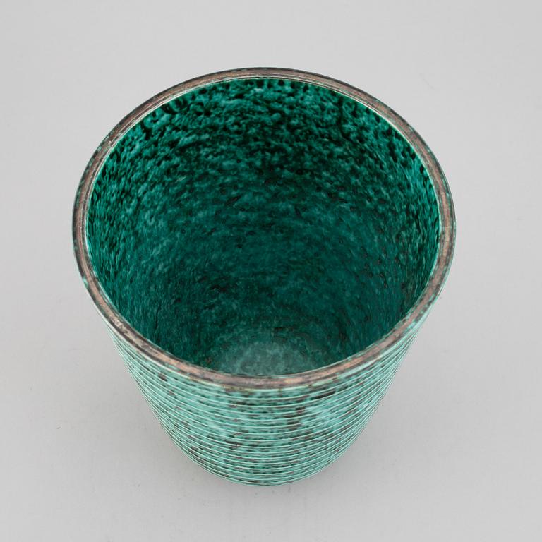 WILHELM KÅGE, an "Argenta" stoneware vase, Gustavsberg Sweden.